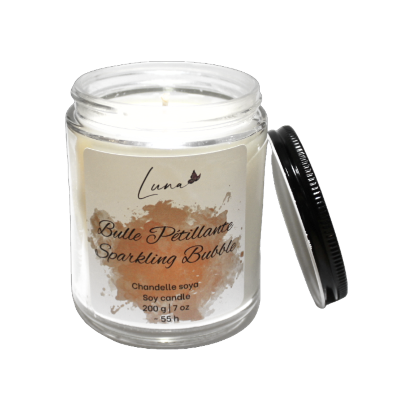 Bulle Pétillante - Chandelle à la cire soya