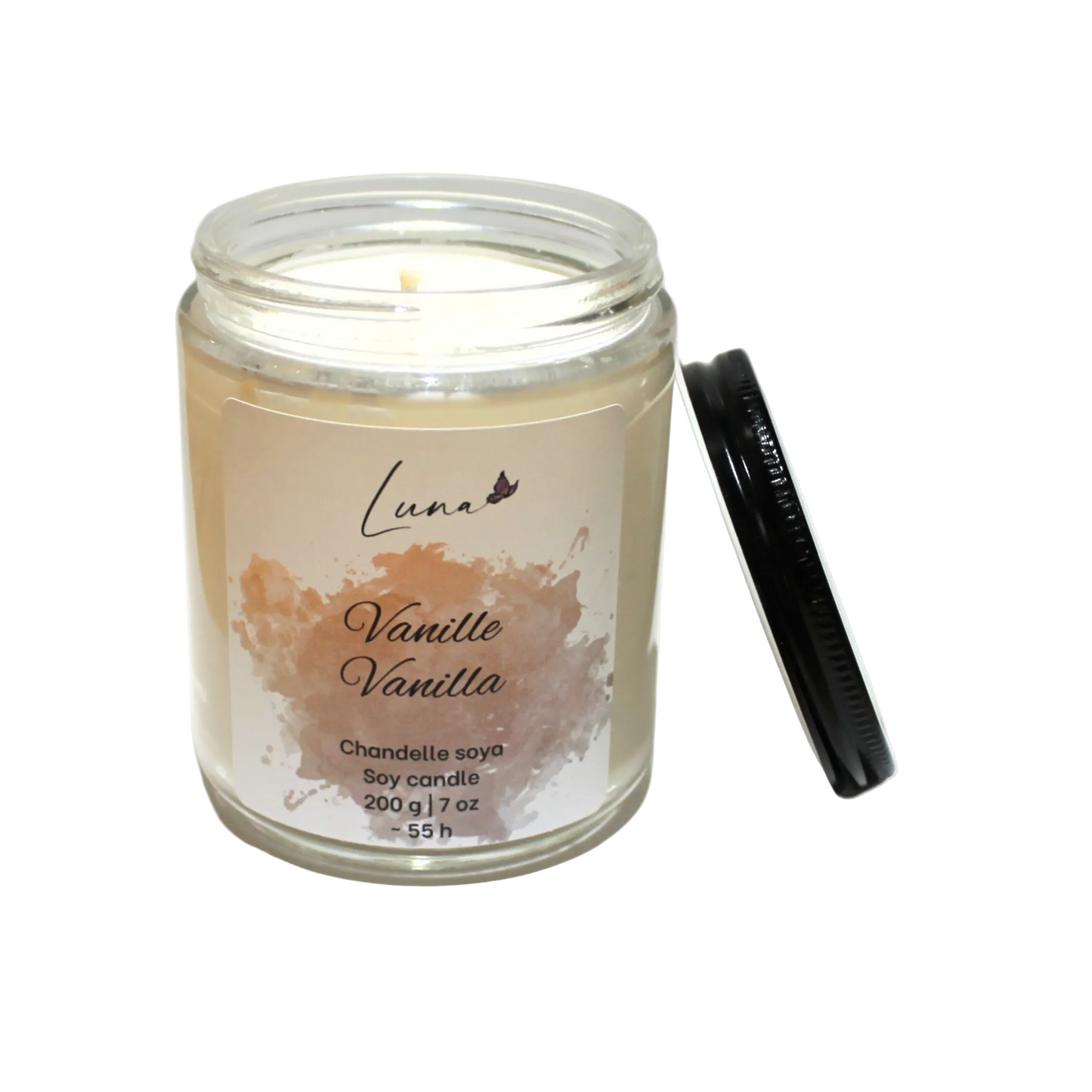 Vanille - Chandelle à la cire soya