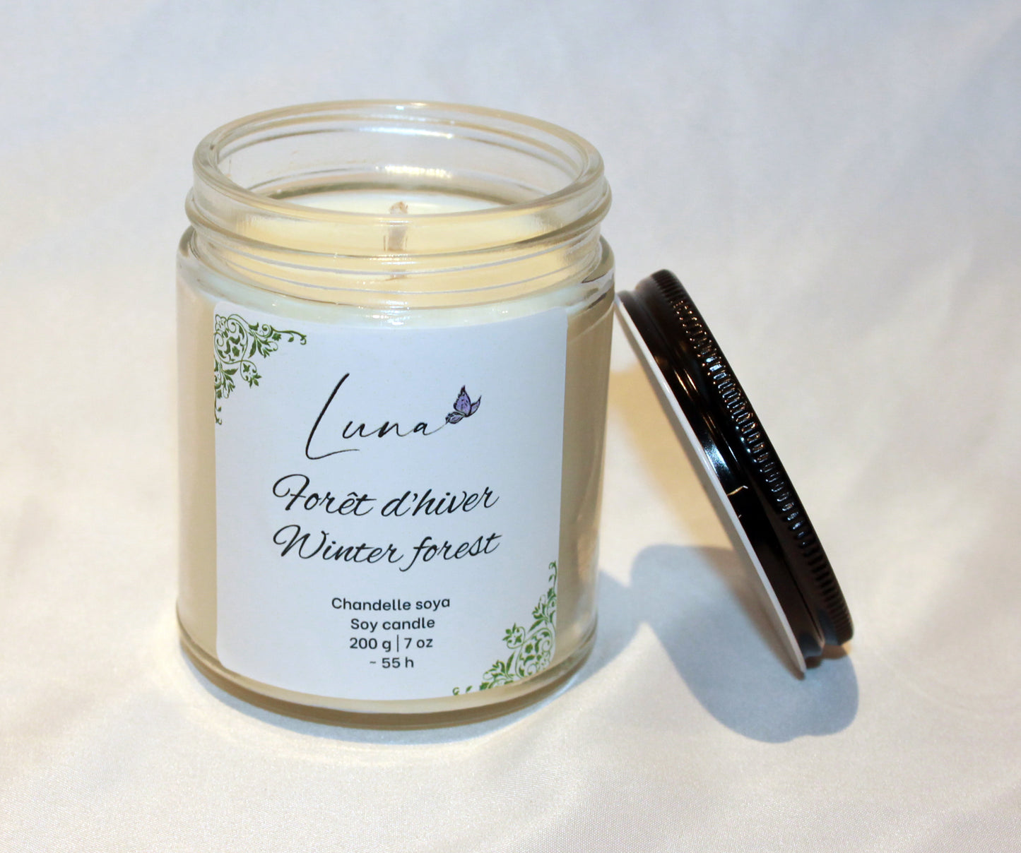 Forêt d'hiver - Chandelle à la cire soya