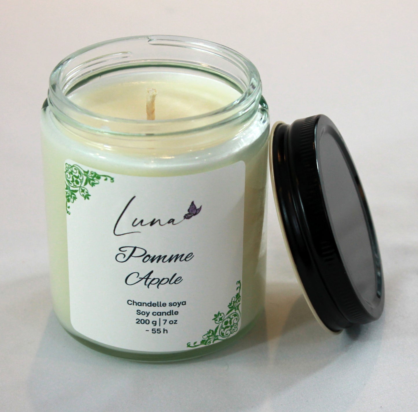 Pomme - Chandelle à la cire soya