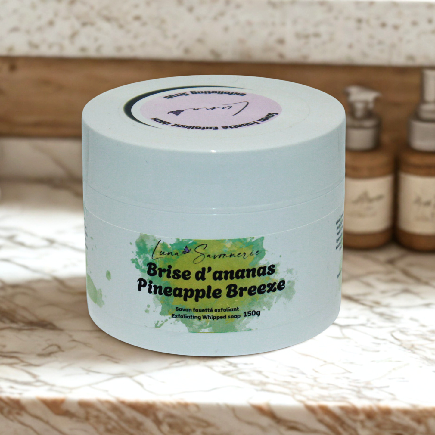 Brise d'ananas - Savon fouetté exfoliant Léger