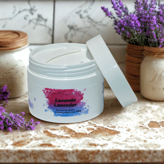 Lavender - Light Exfoliating Whipped Soap