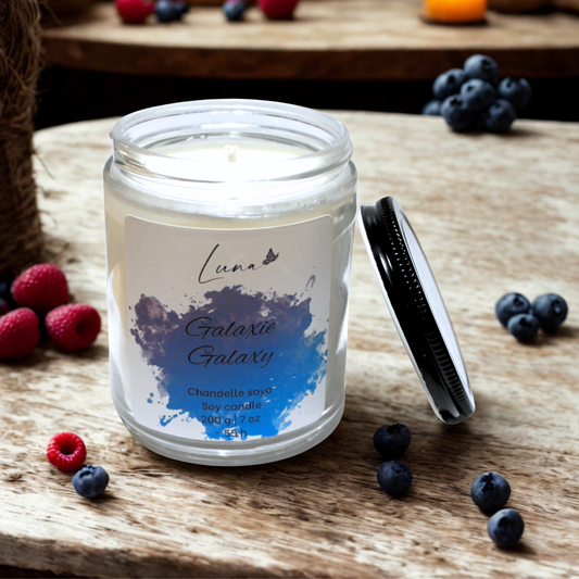 Galaxie - Chandelle à la cire soya