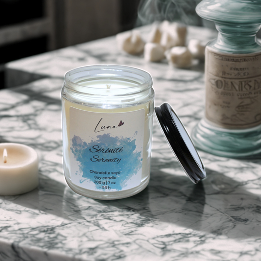 Sérénité - Chandelle à la cire soya